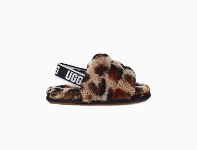 UGG Fluff Yeah Slide Toddlers Slippers Amphora/ Brown - AU 920WL